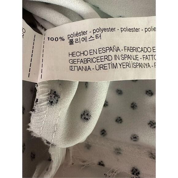 Zara Polka Dot Off the Shoulder Mini Dress Size XS - Picture 7 of 7